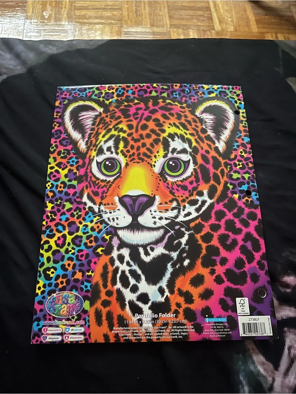 Lisa Frank “Hunter” Neon Leopard Folder & Notepad